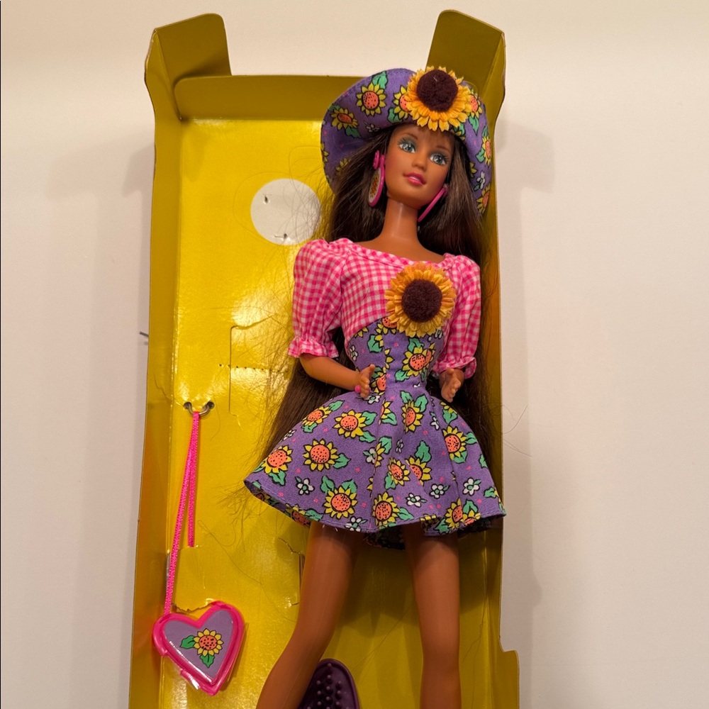 Sunflower Barbie Teresa Special Edition with Pink and Purple Sunflower Dress